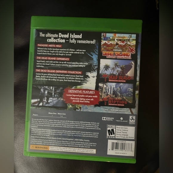 XBOX ONE DEAD ISLAND DEFINITIVE COLLECTION PREOWNED NO SCRATCHES - Picture 4 of 4